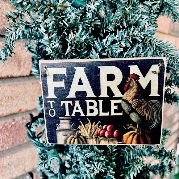 *Farm To Table Rooster Ornament - Picture 1 of 12